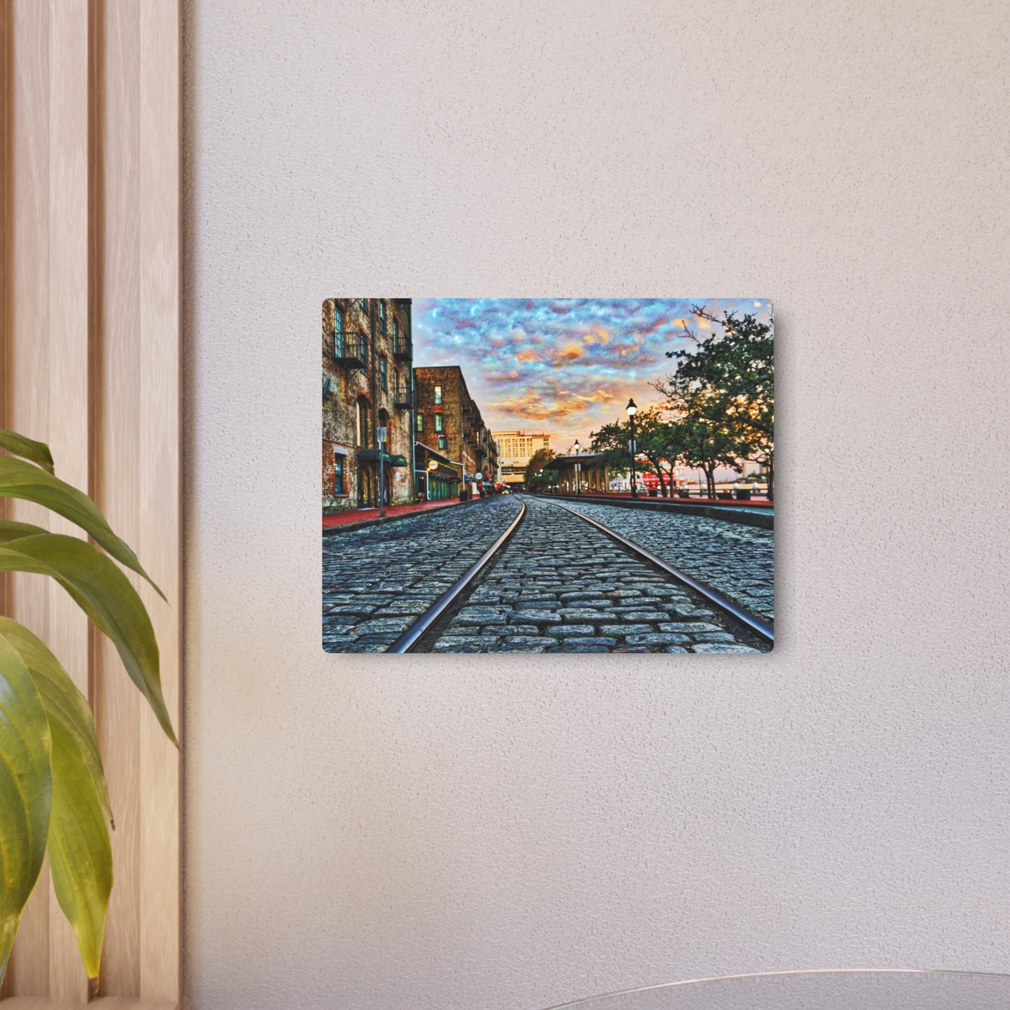 Historic River Street Sunrise - Metal Art Print