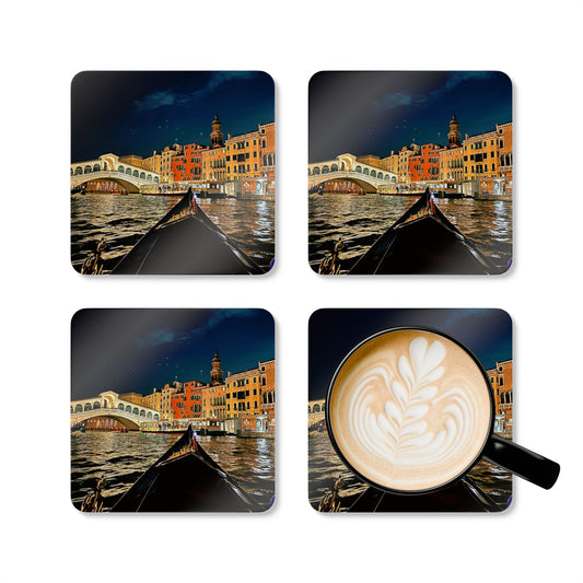 Rialto Bridge Venice by Chasing Oz - Cork Coaster Set (of 4)