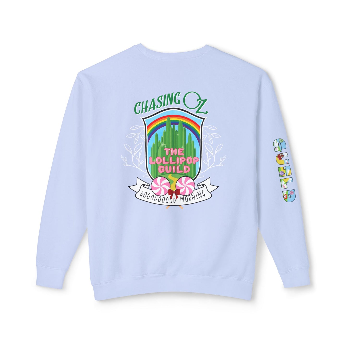 Lollipop Guild Logo on the Back - Unisex Crewneck Sweatshirt