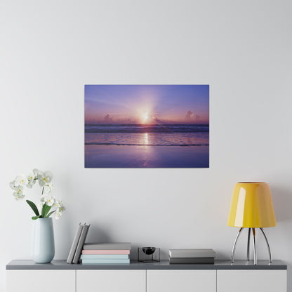 Chasing Oz Art Atlantic Lavender Sunrise Matte Canvas Stretched - 0.75"