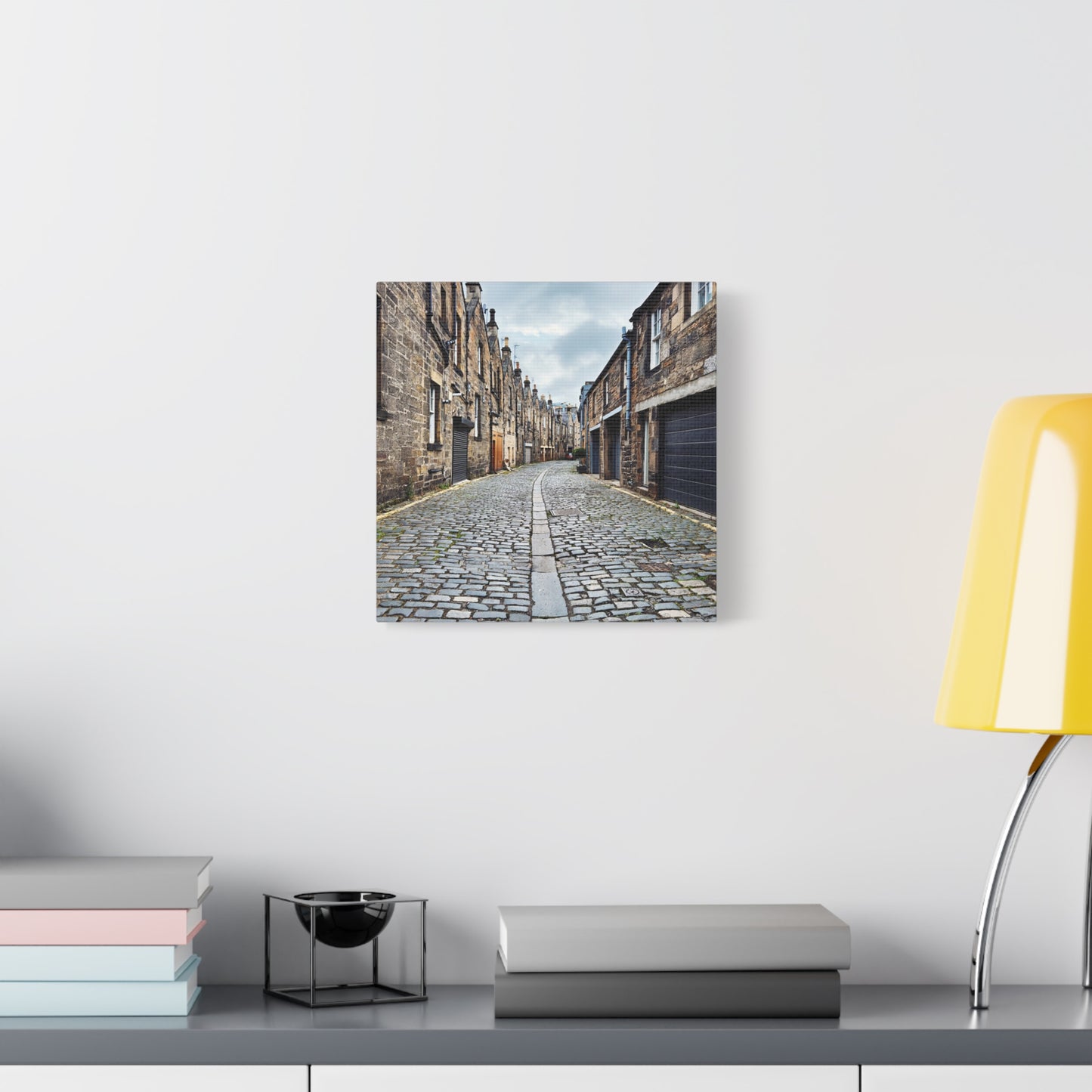 Scotland Cobblestone Alley - Stretch Matte Canvas (1.25")