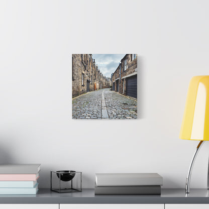 Scotland Cobblestone Alley - Stretch Matte Canvas (1.25")