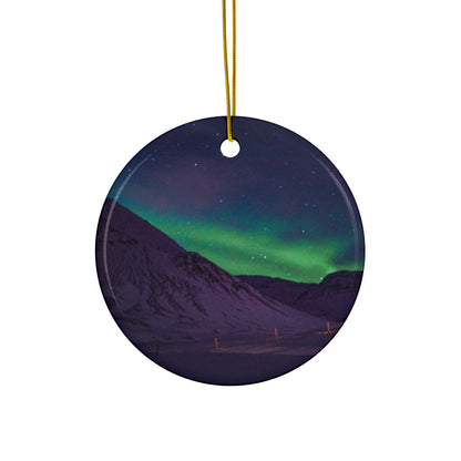 Chasing Oz Art - Northern Lights Ceramic Ornament