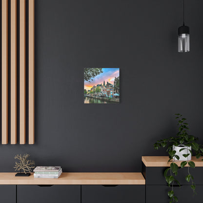 Amsterdam Sunset by Chasing Oz - Stretched Canvas Print