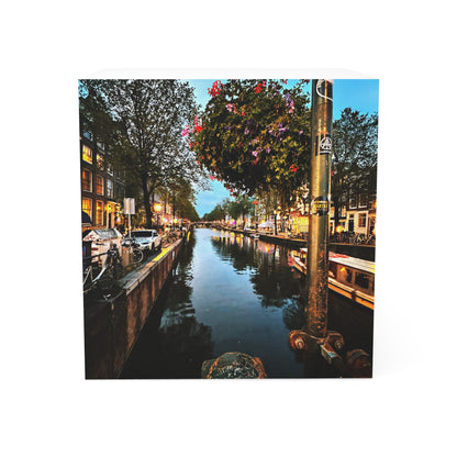 Amsterdam Canal Lights - Sticky Note Cube