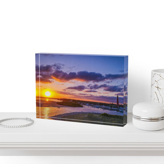 Chasing Oz Art Ponce Inlet Sunset Acrylic Photo Block