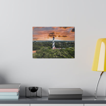 Chasing Oz Art St. Augustine Lighthouse Matte Canvas Stretched - 0.75"