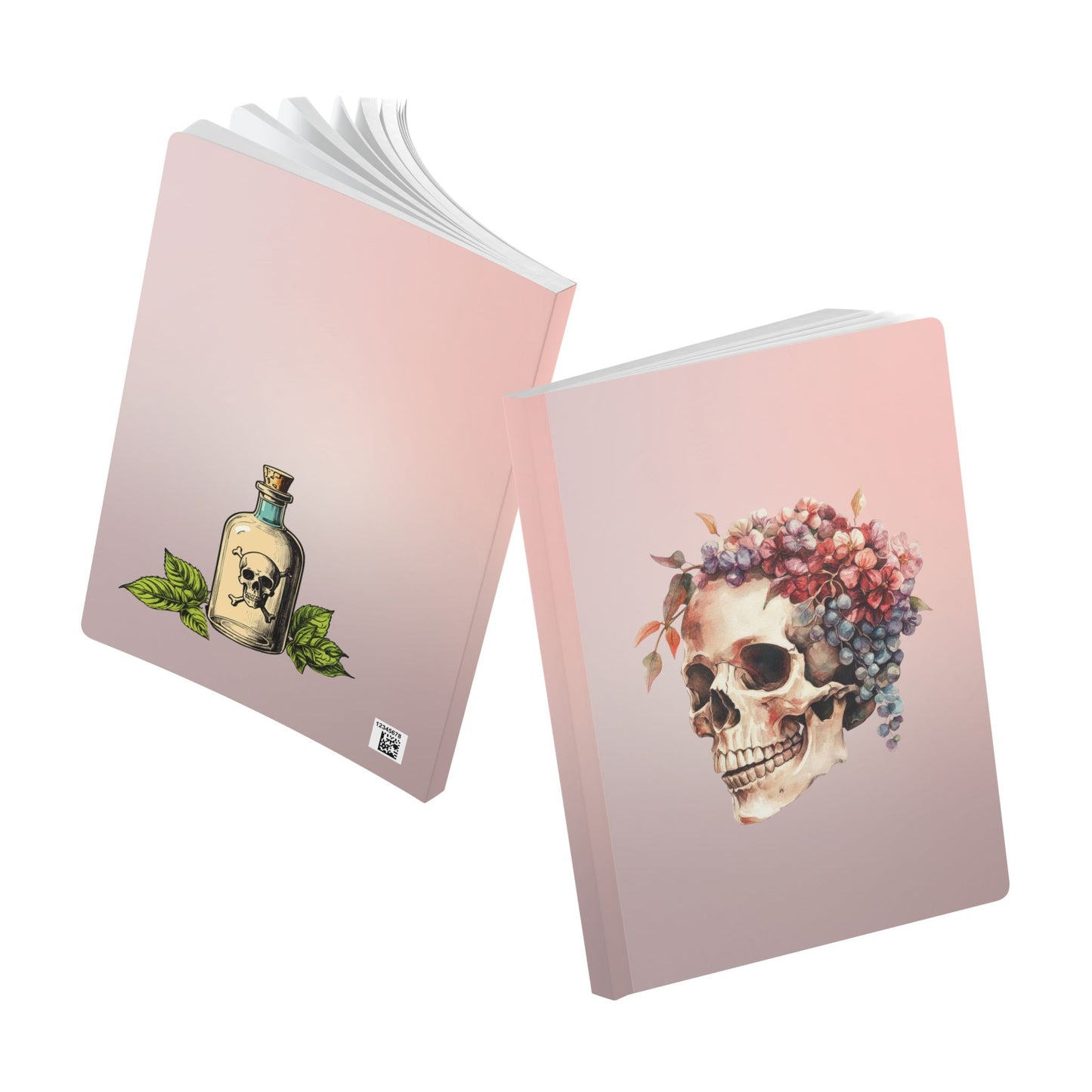 Floral Skull - Softcover Journal