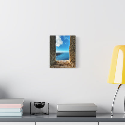 Cliffs of Moher Ireland Coastal Window View - Stretched Canvas Print (1.25")