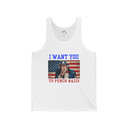 I Want You To Punch Nazis - Unisex Tank Top