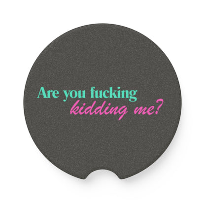 Are You Kidding Me - Soapstone Car Coaster