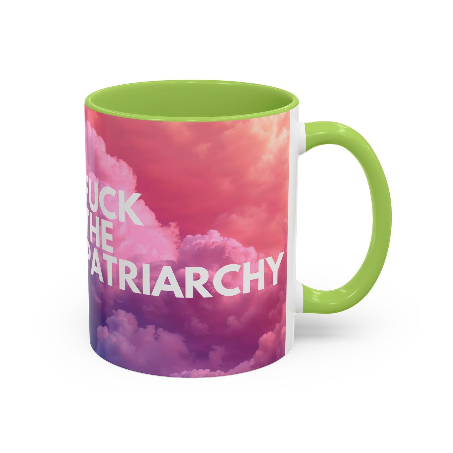 F the Patriarchy - Accent Coffee Mug