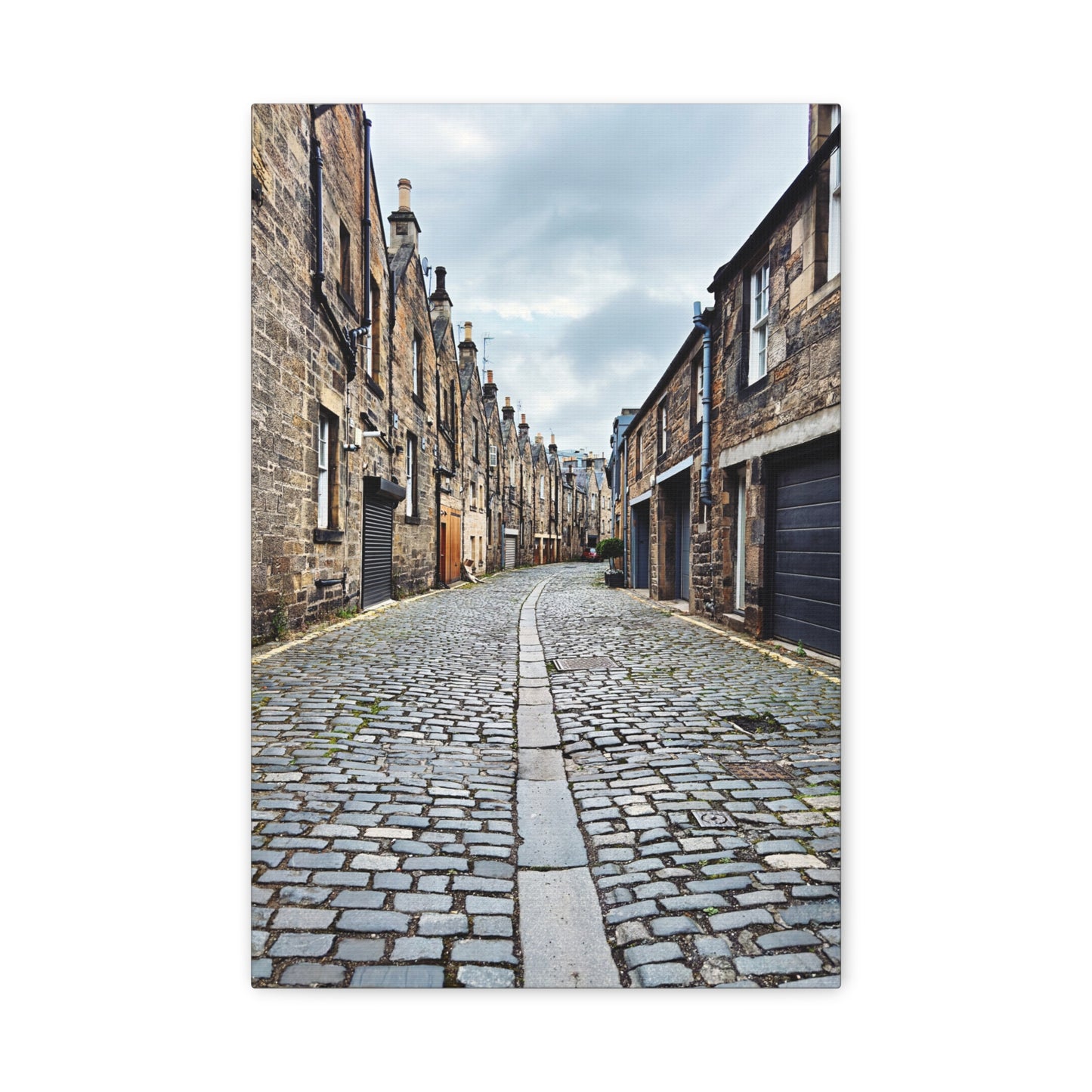 Scotland Cobblestone Alley - Stretch Matte Canvas (1.25")
