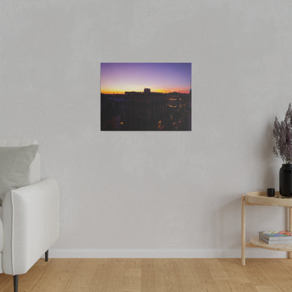 Chasing Oz Art Rome Sunset Matte Canvas Stretched - 0.75"