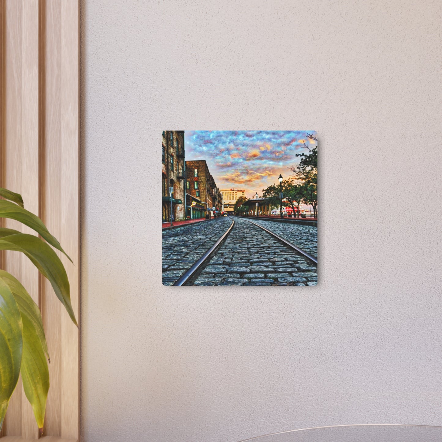 Historic River Street Sunrise - Metal Art Print