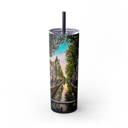 Amsterdam Canal - Tumbler with Straw- 20oz