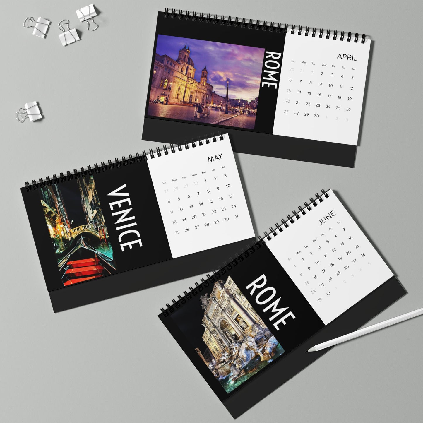 Chasing Oz Art Italy 2025 Desktop Calendar