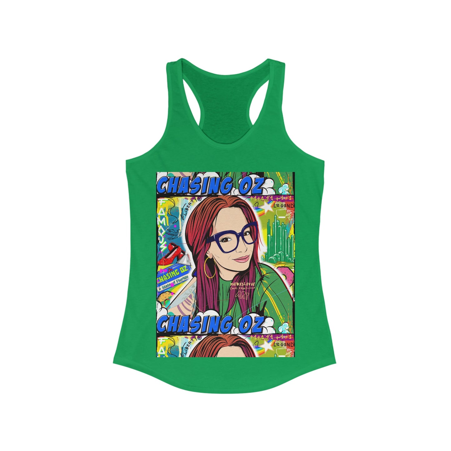 Chasing Oz Emerald City -  Women's Ideal Racerback Tank