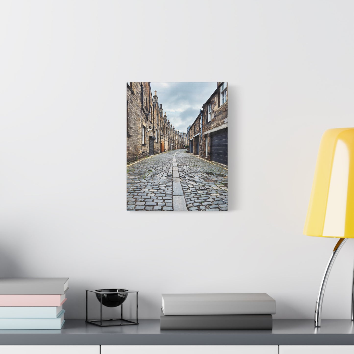 Scotland Cobblestone Alley - Stretch Matte Canvas (1.25")