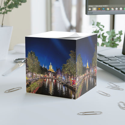 Amsterdam at Night - Note Cube