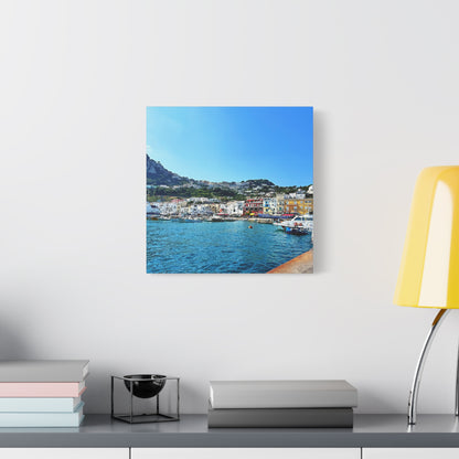 Capri Seaside by Chasing Oz - Stretched Canvas Print