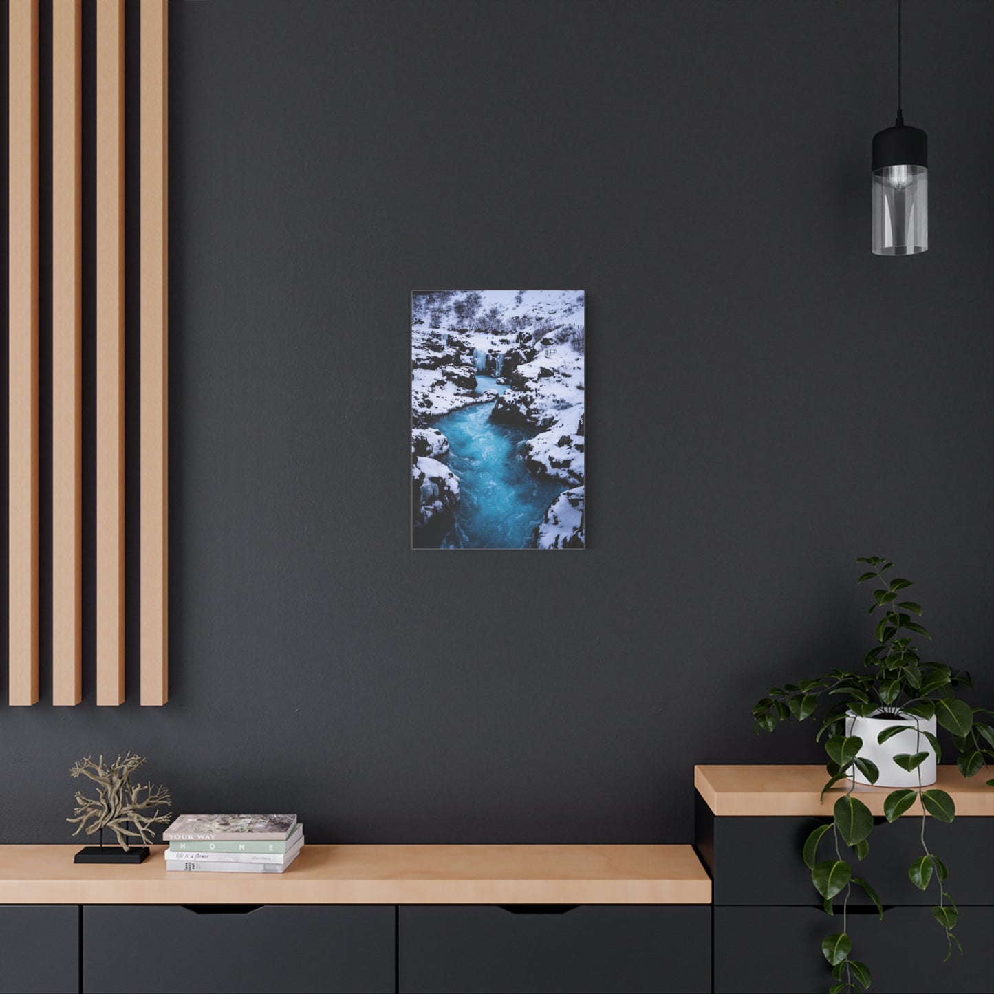 Iceland Waterfall by Chasing Oz - Canvas Art Print