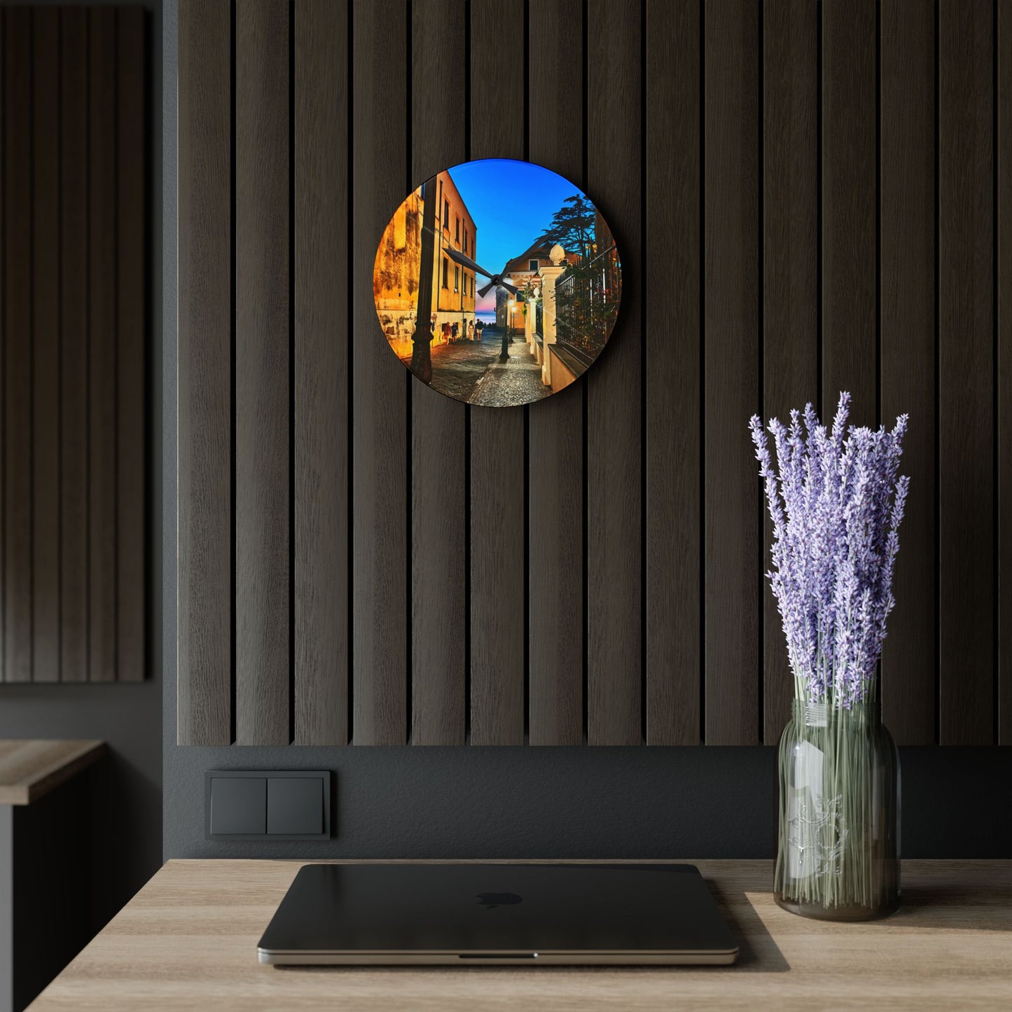 Sorrento Nights - Acrylic Wall Clock