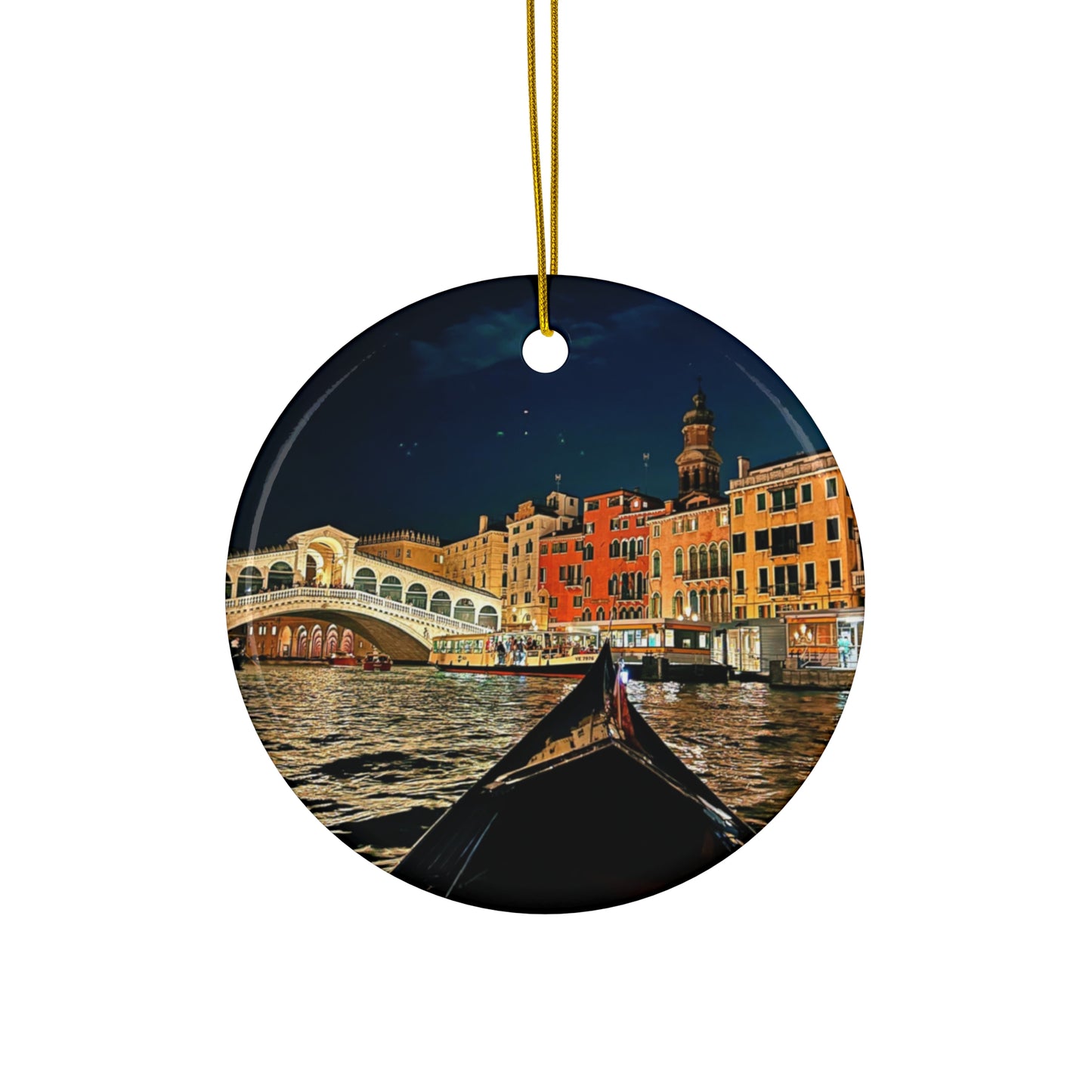 Chasing Oz Rialto Bridge Venice - Ceramic Ornament