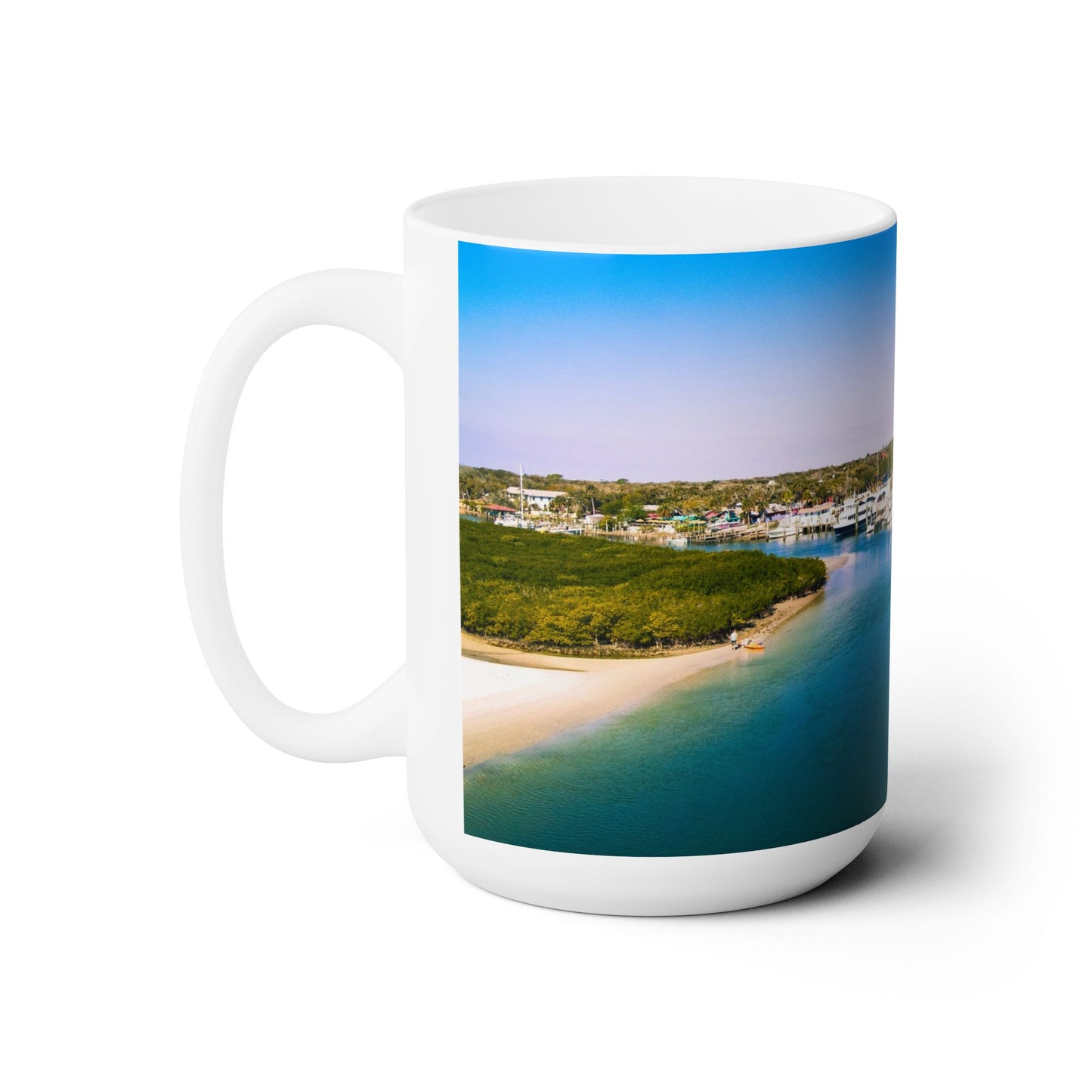 Chasing Oz Art Ponce Inlet, Florida Lighthouse - Ceramic Mug 15oz