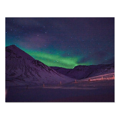 Iceland Northern Lights Jigsaw Puzzle with Tin