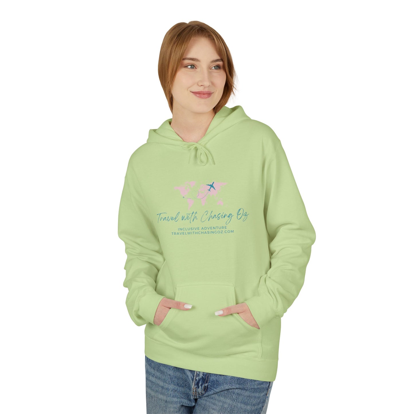 Travel with Chasing Oz - Softstyle Fleece Hoodie