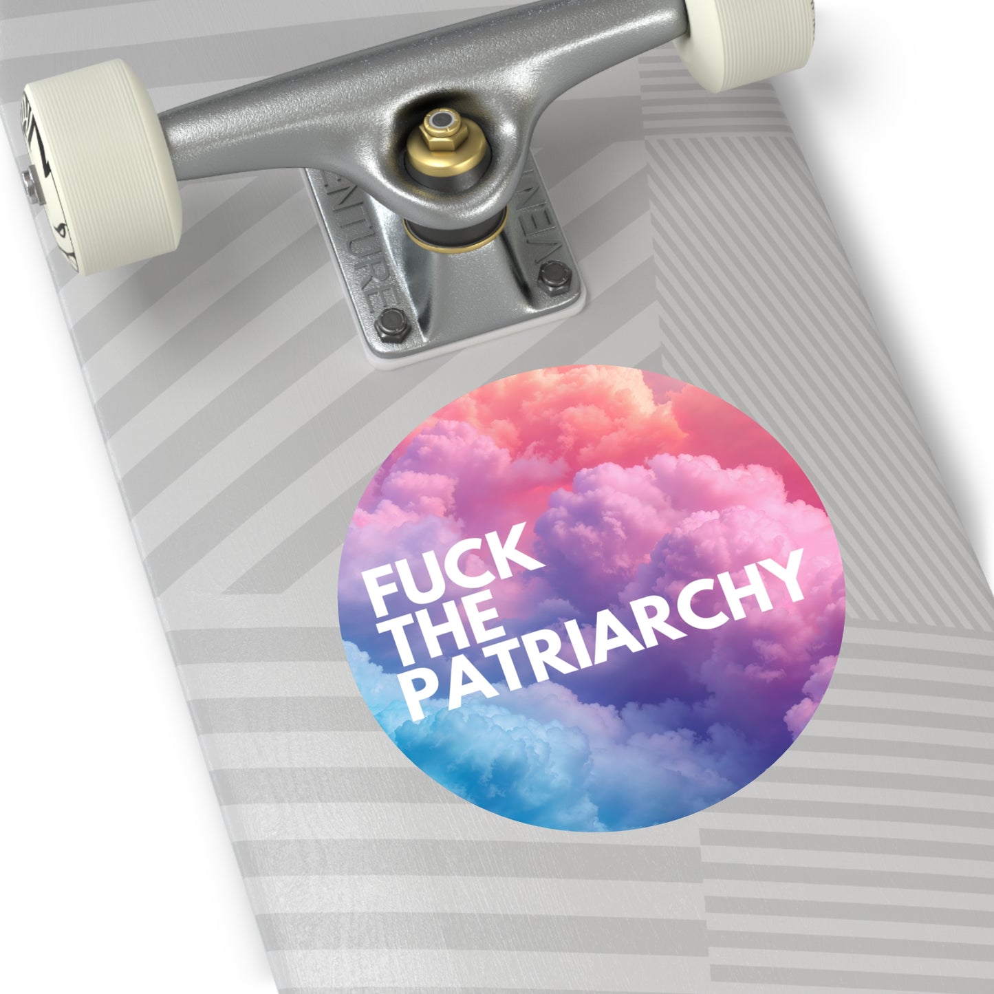 F the Patriarchy - Round Vinyl Stickers