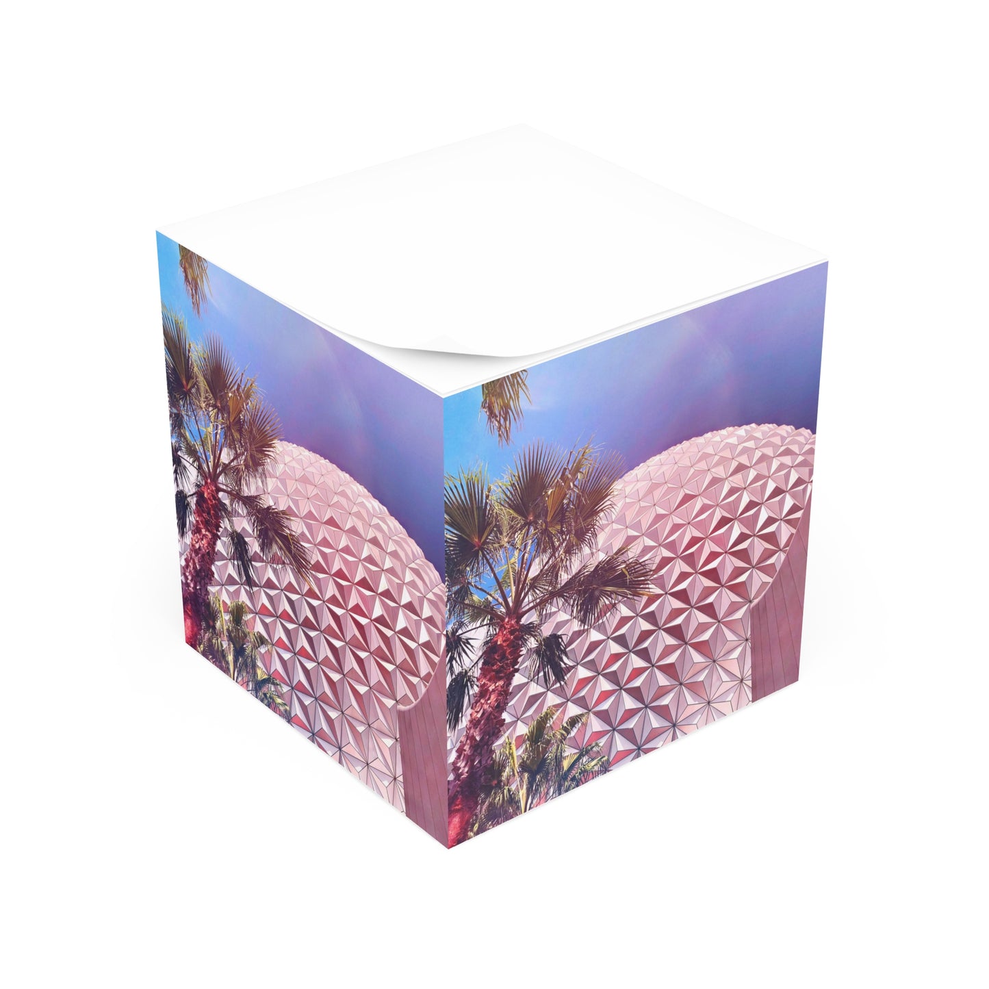 Chasing Oz Art Epcot Spaceship Earth - 700 Page Note Cube