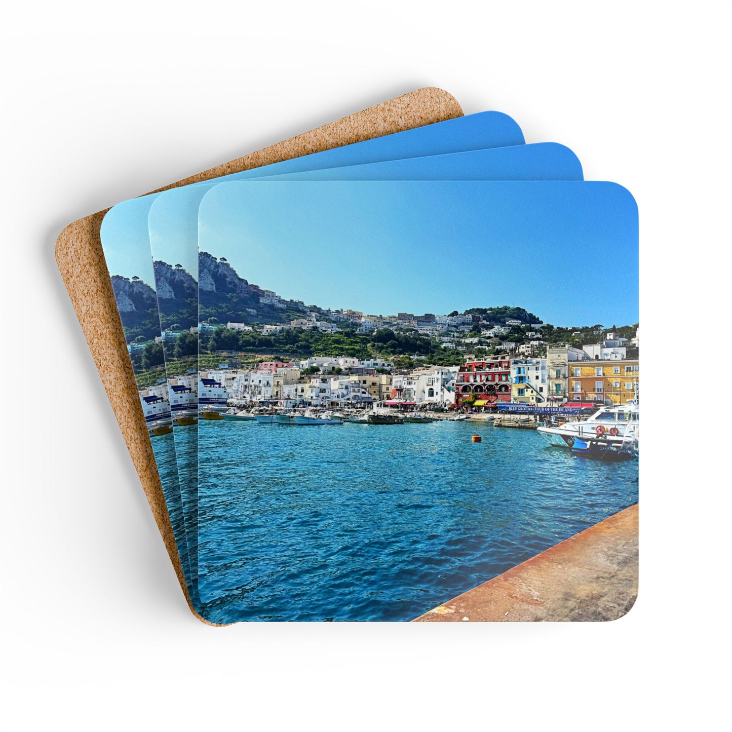 Capri Italy Coastline - Coaster Set