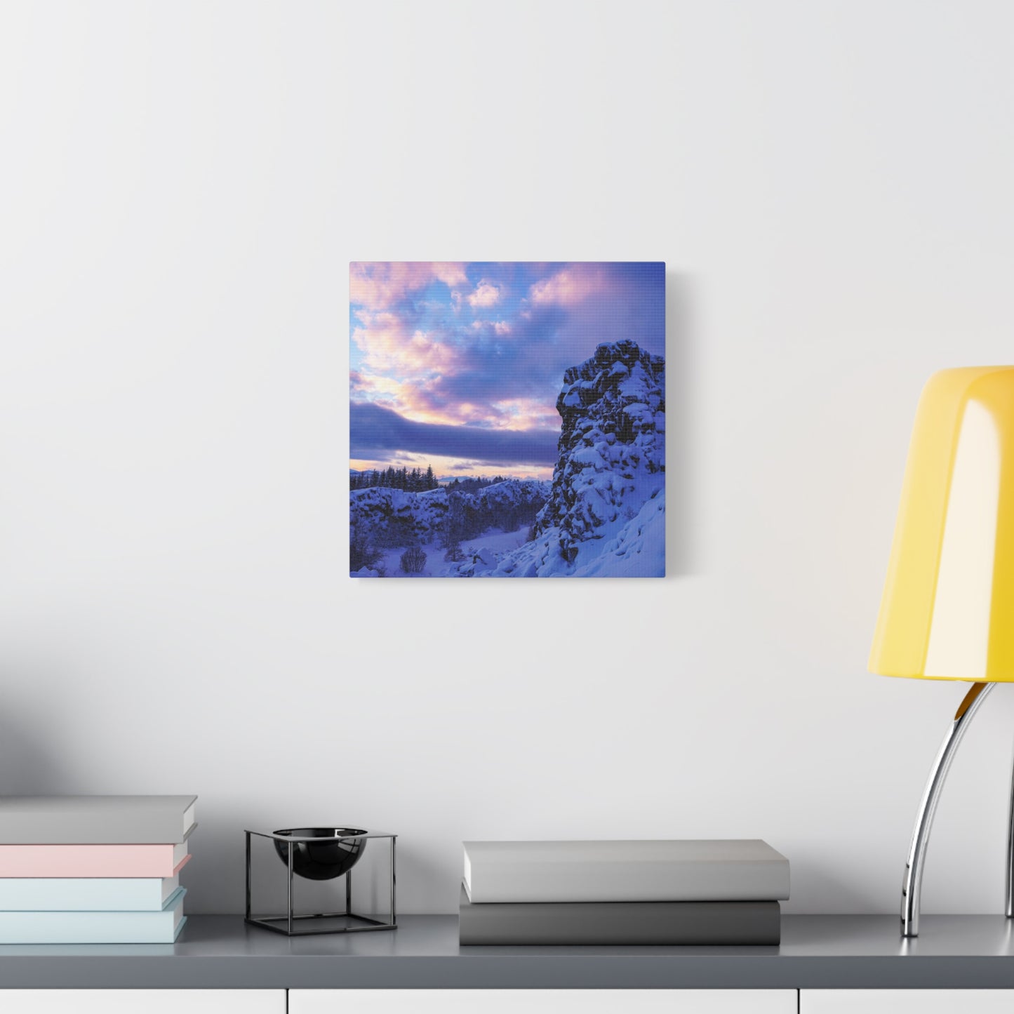 Icelandic Sunrise by Chasing Oz - Stretched Canvas Print