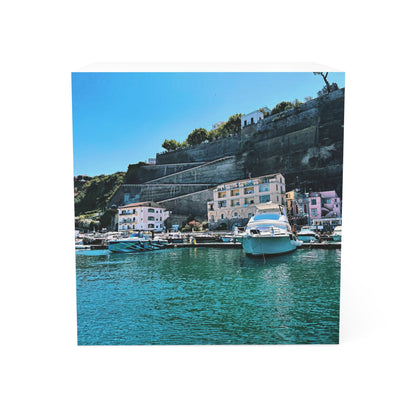 Capri Italy waterfront — Scenic Sticky Note Cube