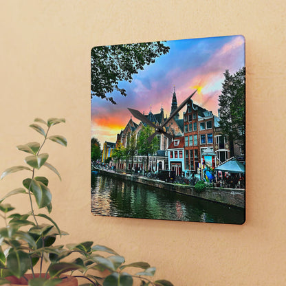 Wall Clock - Amsterdam Sunset Photography by Chasing Oz