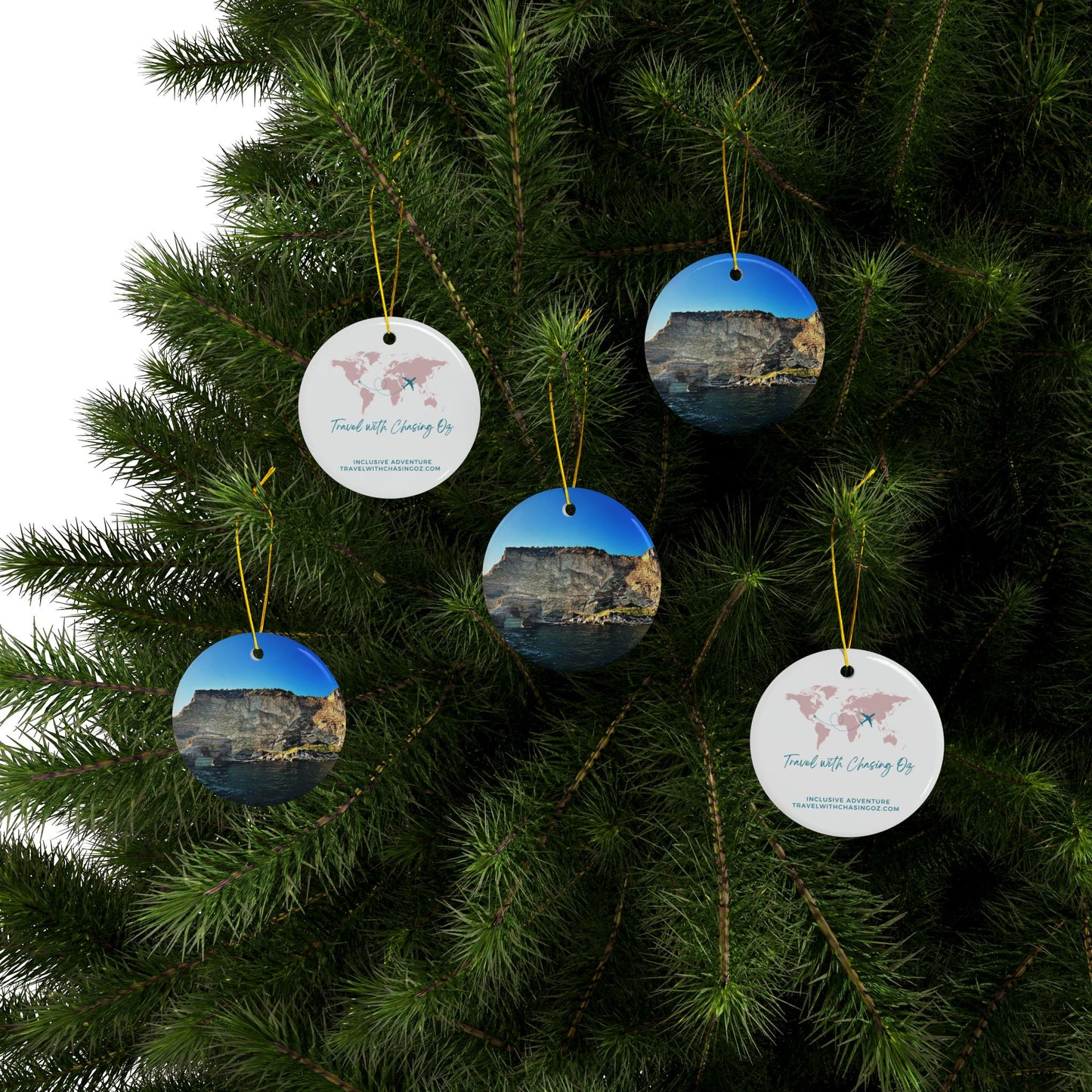 Capri Coastline Italy - Ceramic Ornaments