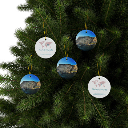 Capri Coastline Italy - Ceramic Ornaments