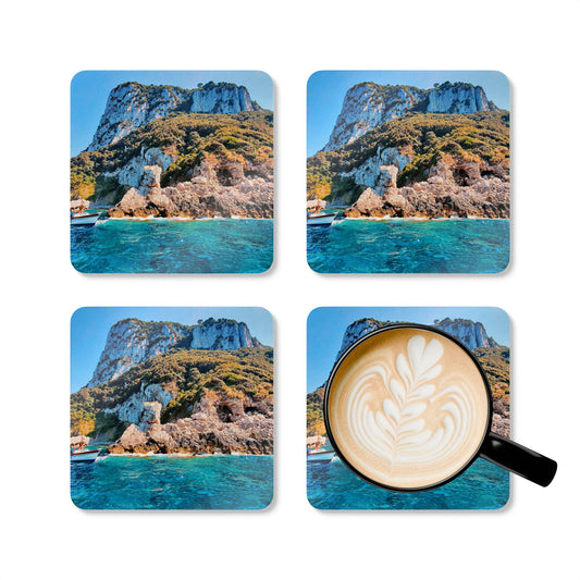 Capri Coast by Chasing Oz - Cork Coaster Set ( of 4)