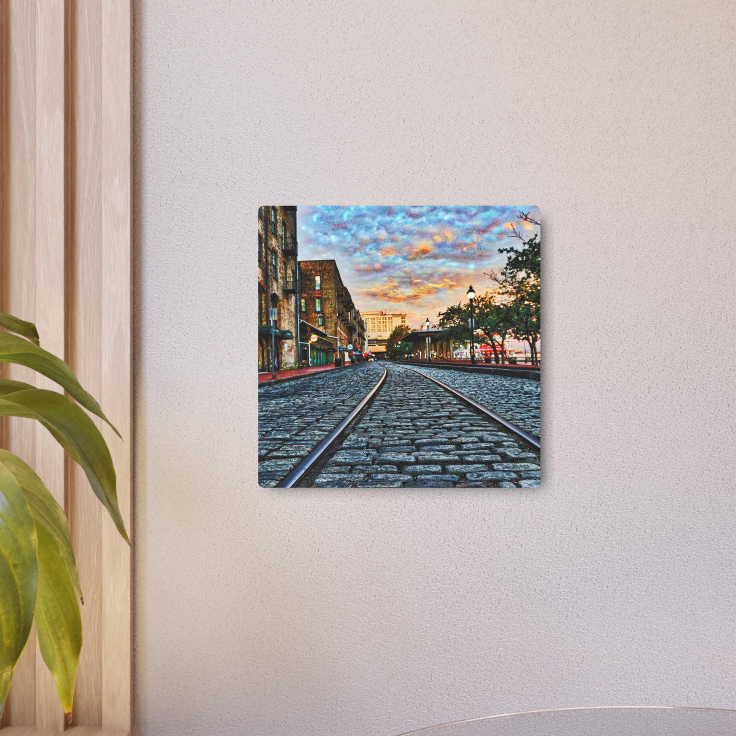 Historic River Street Sunrise - Metal Art Print