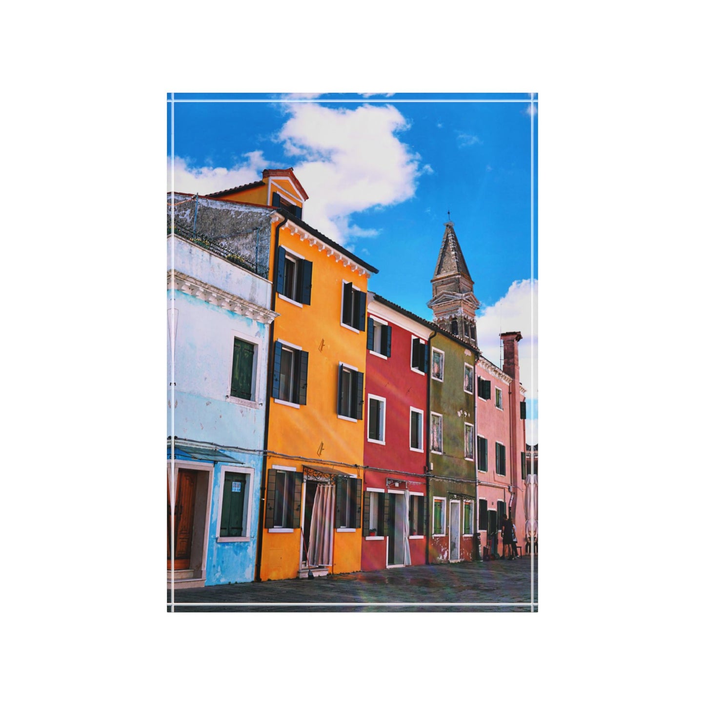 Chasing Oz Art Colorful Burano Acrlyic Photo Block