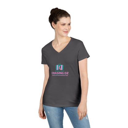 Travel with Chasing Oz - Ladies' V-Neck T-Shirt