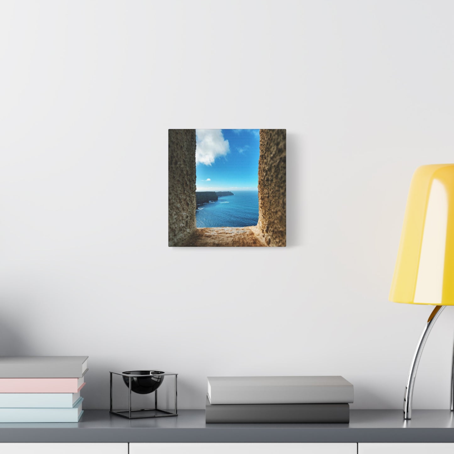 Cliffs of Moher Ireland Coastal Window View - Stretched Canvas Print (1.25")