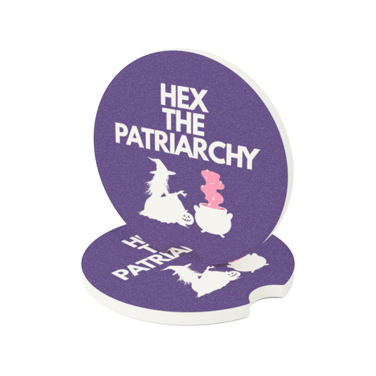 Hex the Patriarchy - Soapstone Car Coaster