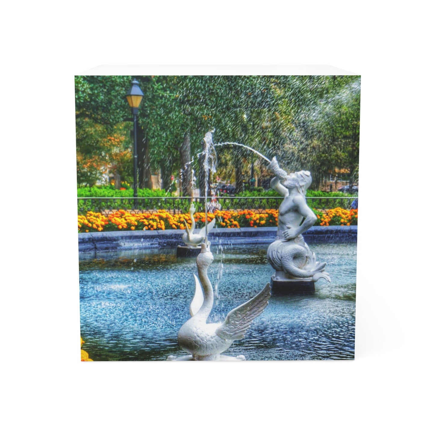 Chasing Oz Art Forsyth Park Fountain Savannah - 700 Page Note Cube