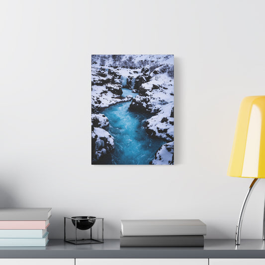Iceland Waterfall by Chasing Oz - Canvas Art Print