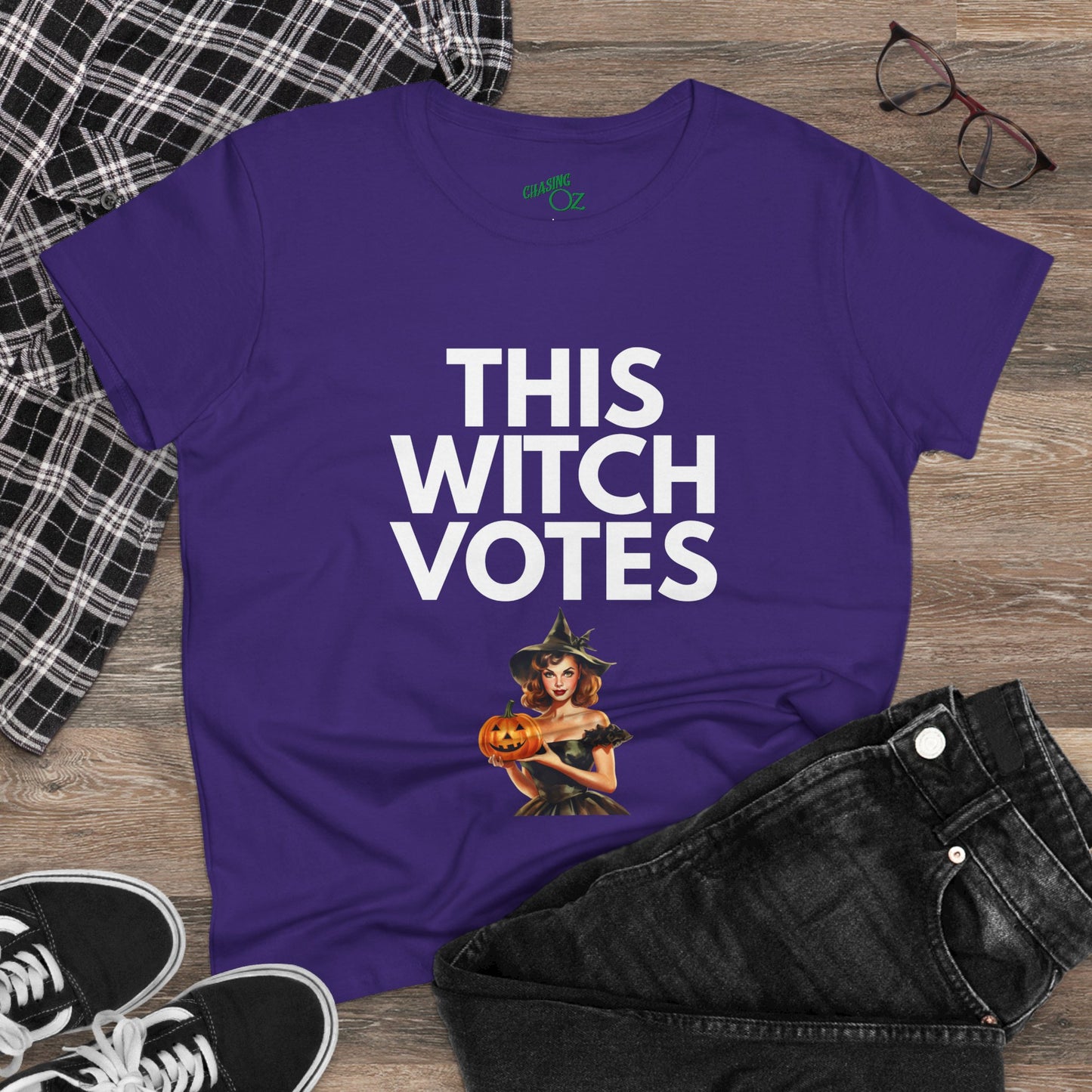 This Witch Votes - Womens Fitted Tee