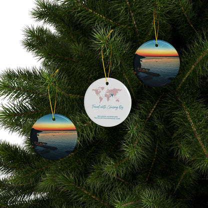 Sorrento Sunset by Chasing Oz - Ceramic Ornaments
