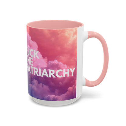 F the Patriarchy - Accent Coffee Mug